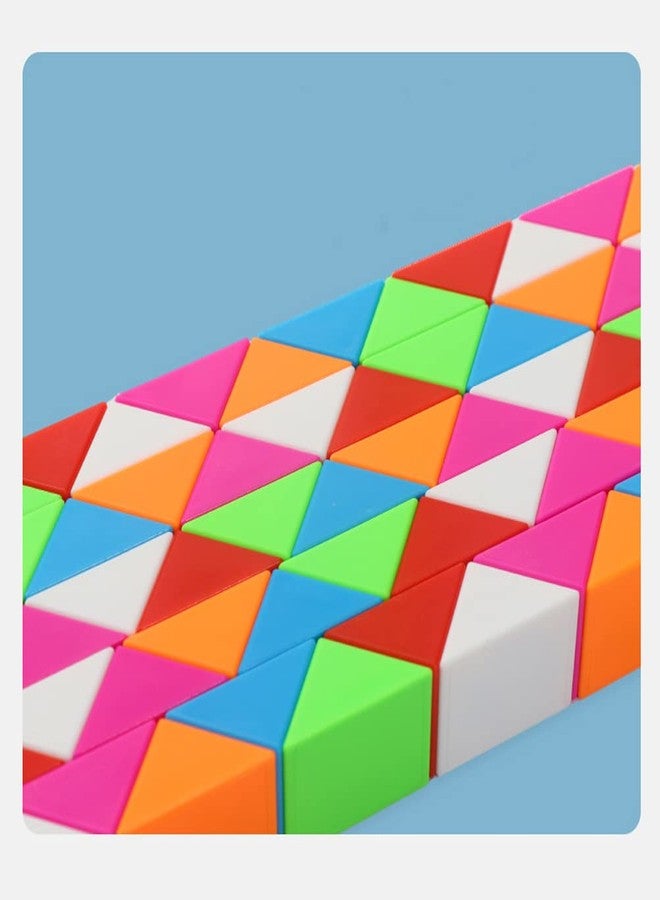 TANCH Fidget Magic Snake Cube Puzzles Twist Ruler Speed Cubes Brain Teaser Game Toys for Kids (72 Block 1PACK) - Image 5
